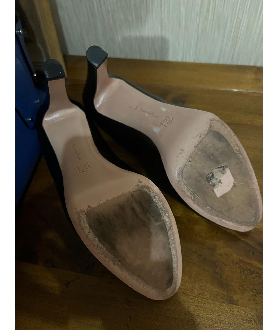 GIANVITO ROSSI Черные кожаные туфли, фото 5