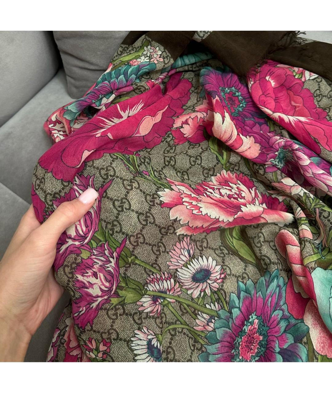 GUCCI Шелковый платок, фото 4