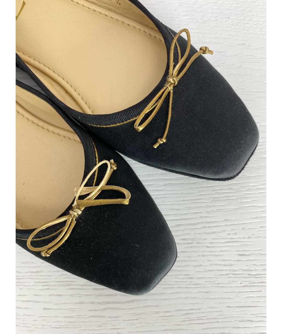 SAINT LAURENT Черные балетки, фото 7
