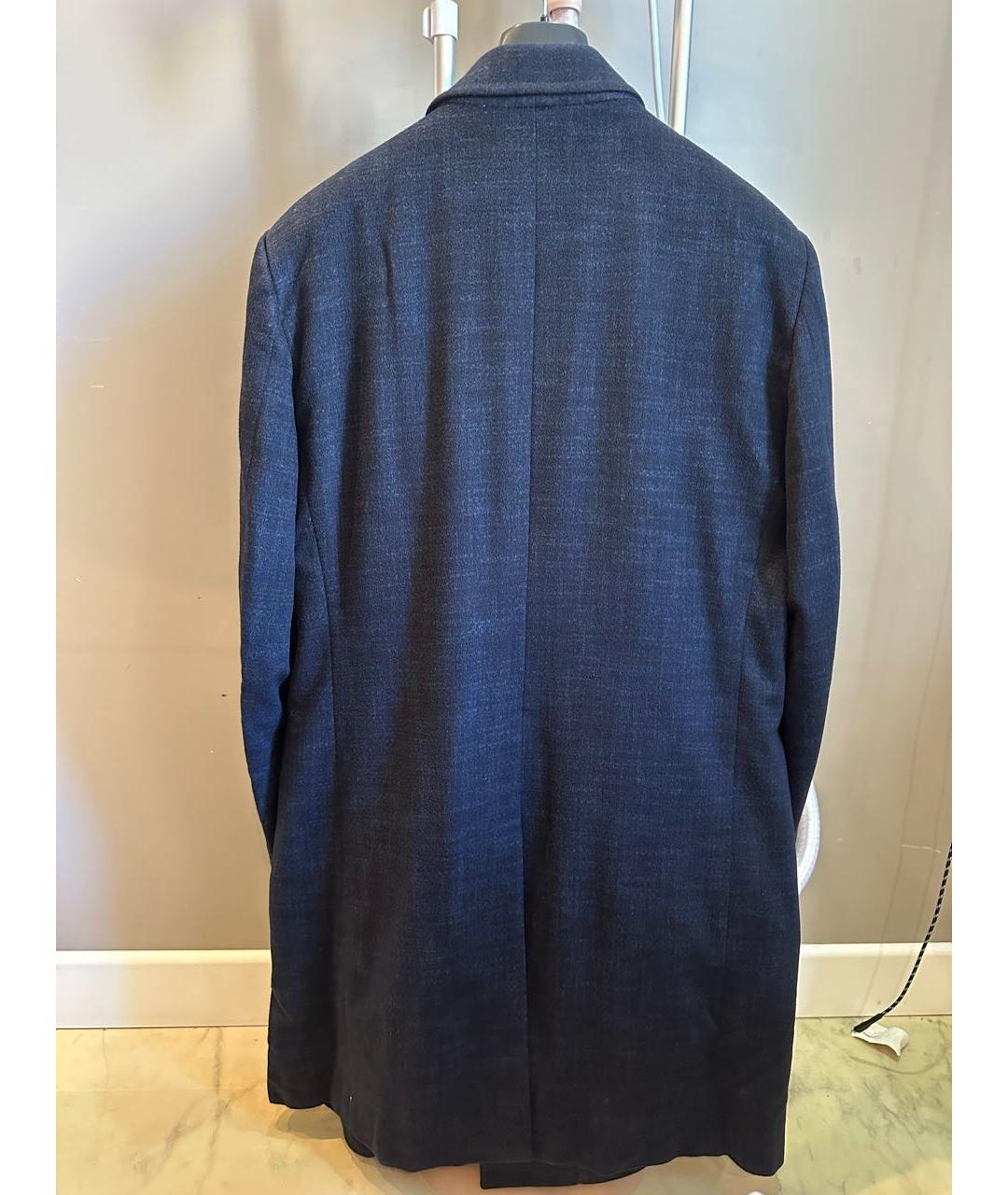 ERMENEGILDO ZEGNA XXX Темно-синее кашемировое пальто, фото 2