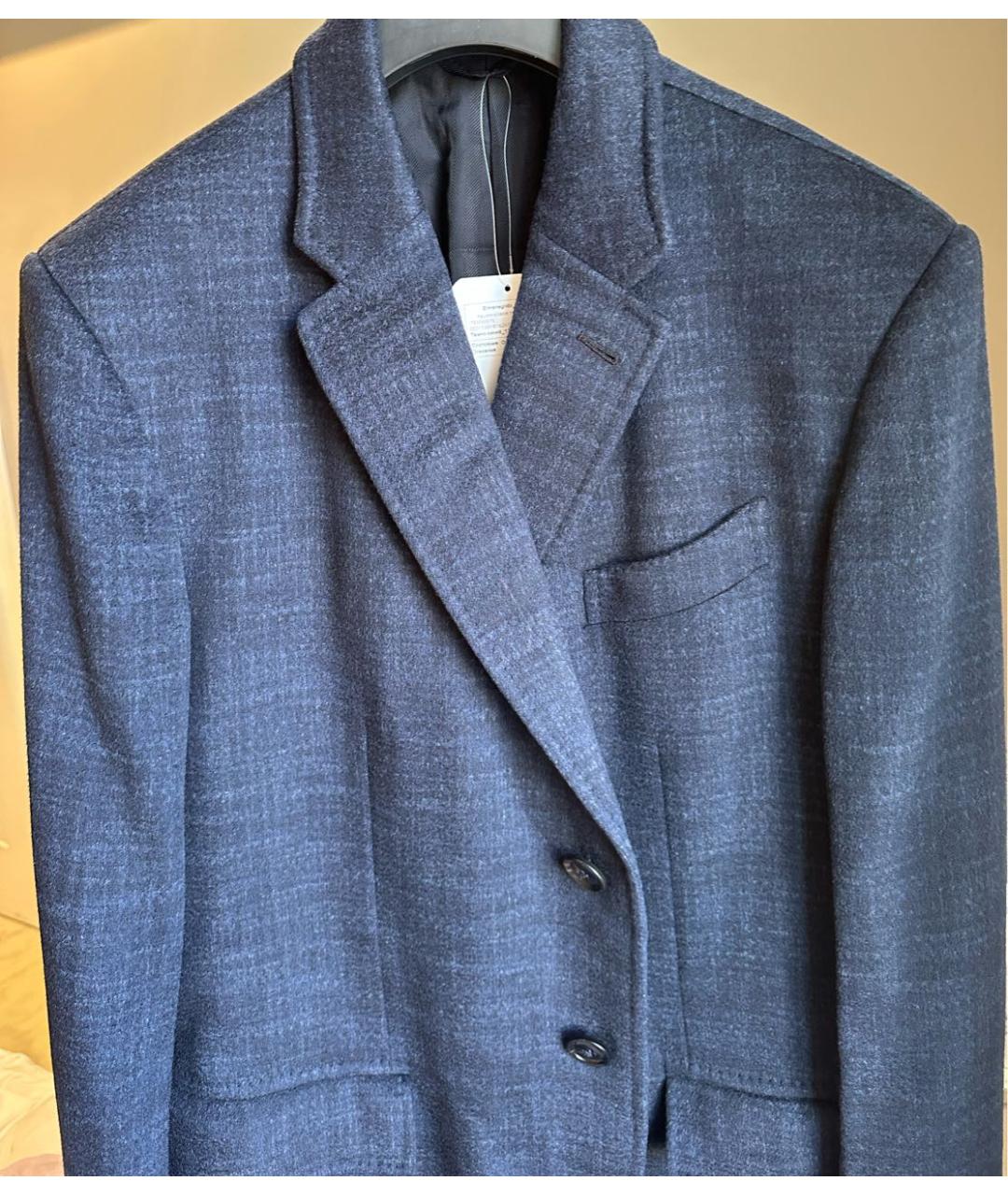 ERMENEGILDO ZEGNA XXX Темно-синее кашемировое пальто, фото 4