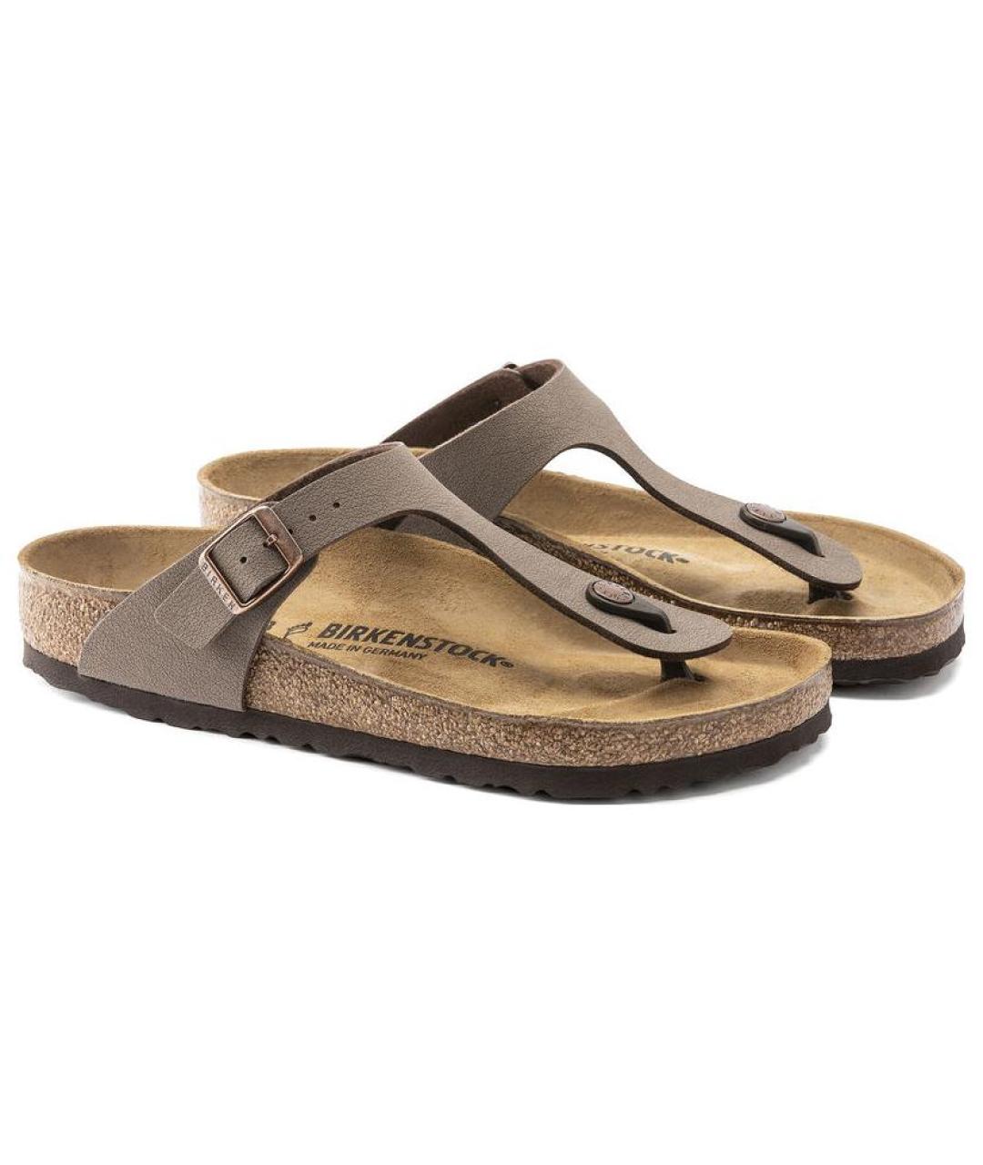 BIRKENSTOCK Бежевые шлепанцы, фото 3