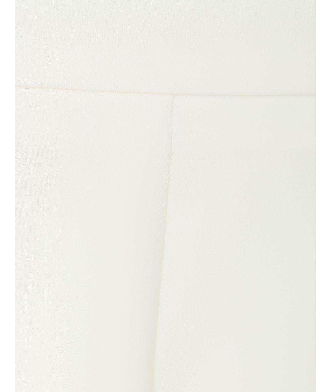 MAX MARA Белые ацетатные прямые брюки, фото 3