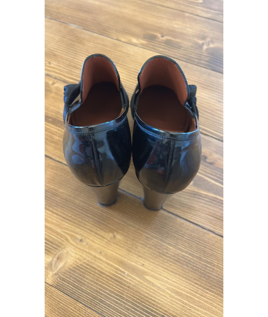 SONIA RYKIEL Черные кожаные туфли, фото 4