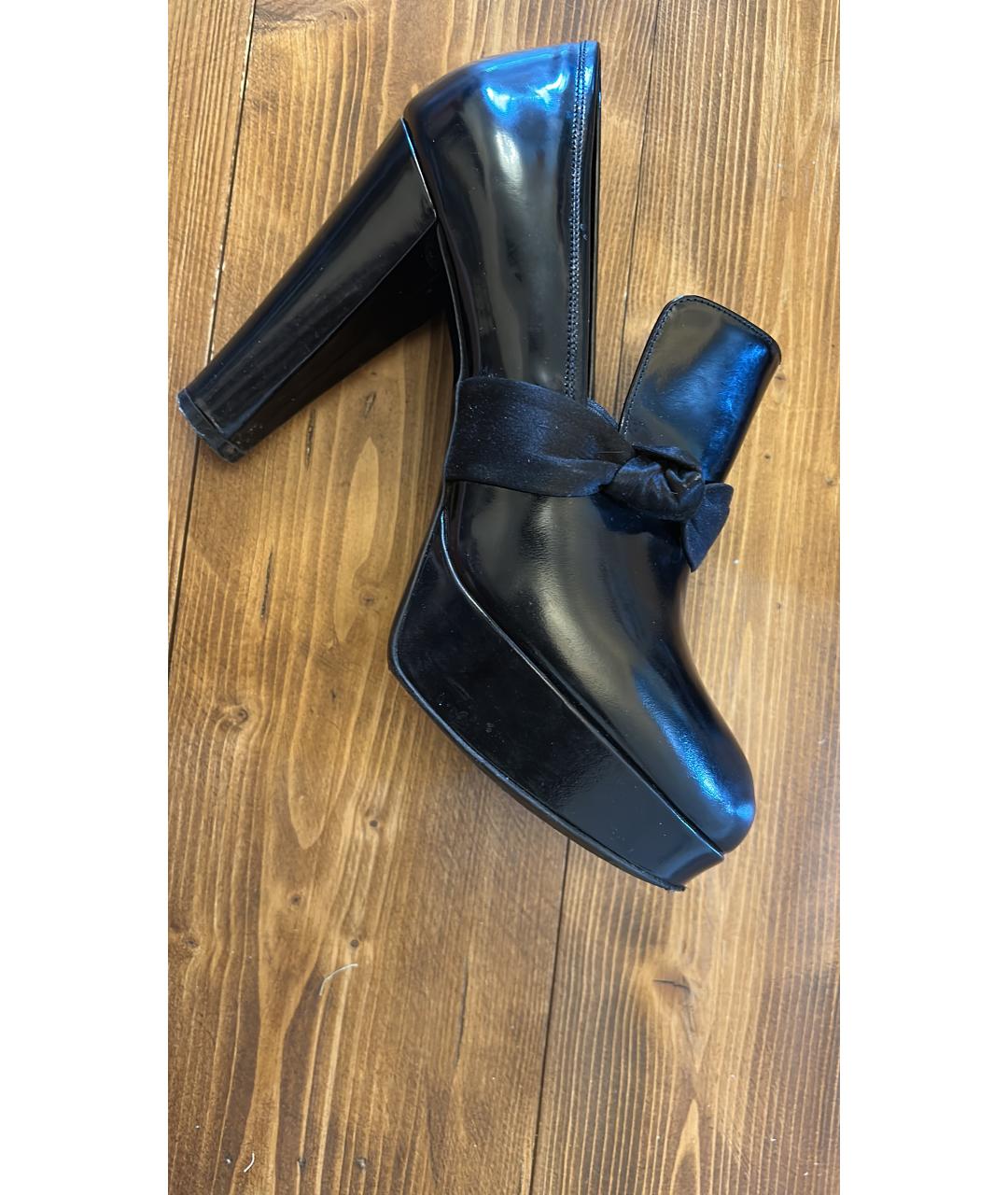 SONIA RYKIEL Черные кожаные туфли, фото 6