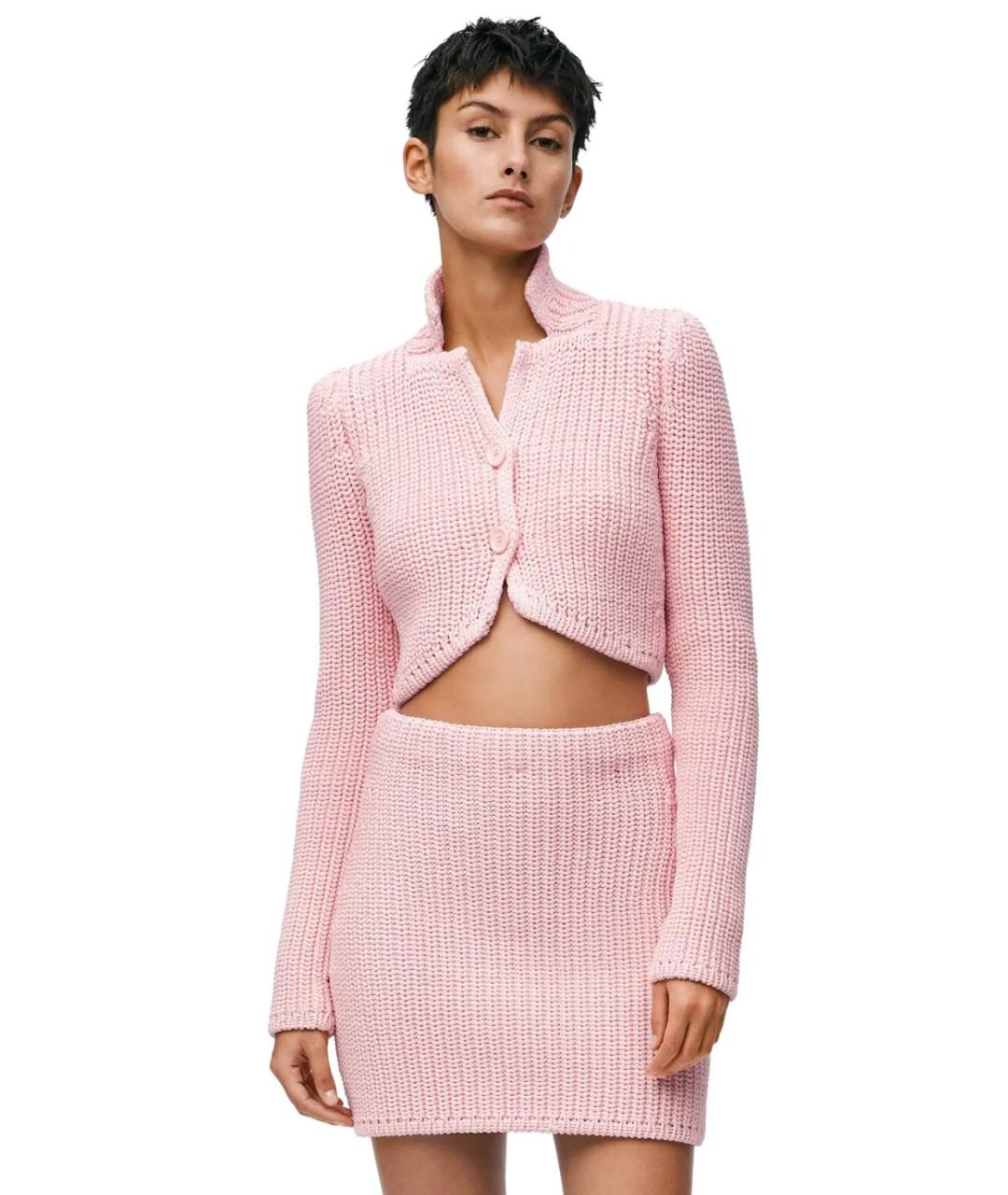 LOEWE Розовый кардиган, фото 3