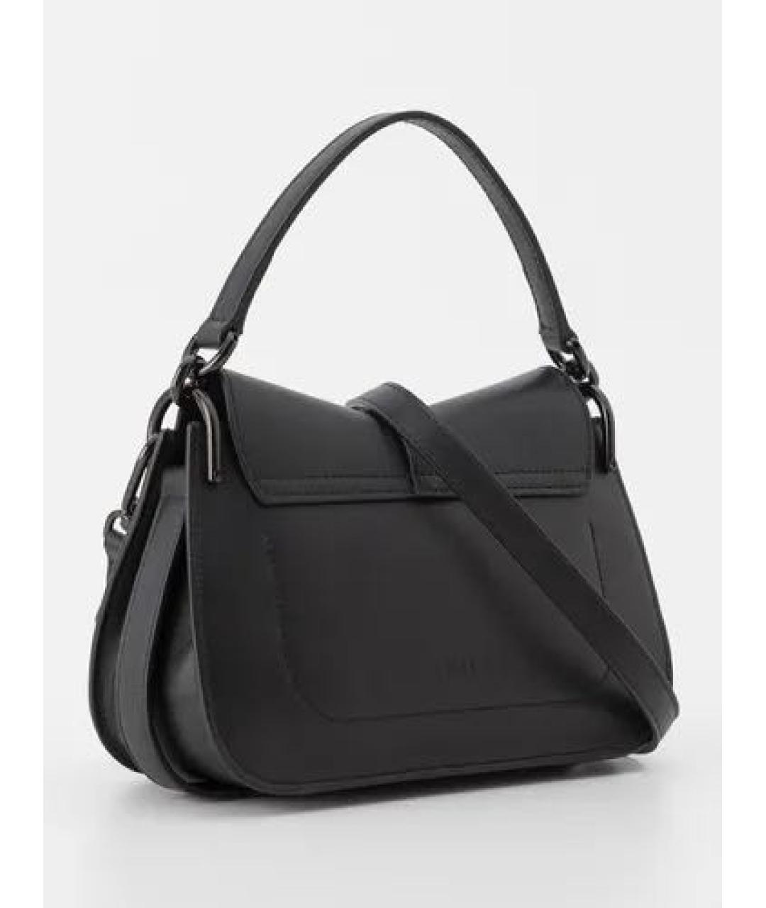 FURLA Черная кожаная сумка через плечо, фото 4