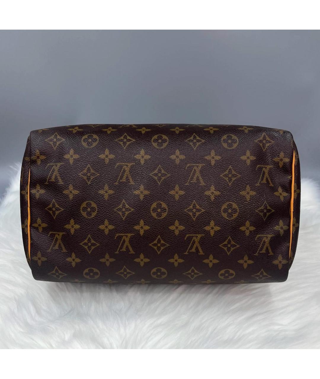LOUIS VUITTON Коричневая сумка с короткими ручками, фото 5