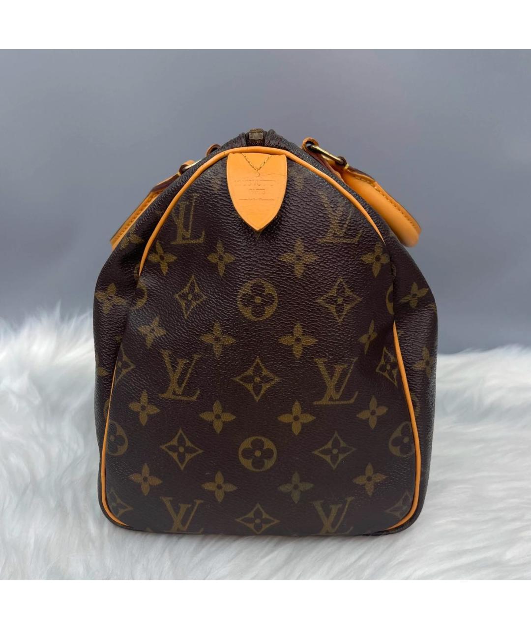LOUIS VUITTON Коричневая сумка с короткими ручками, фото 4