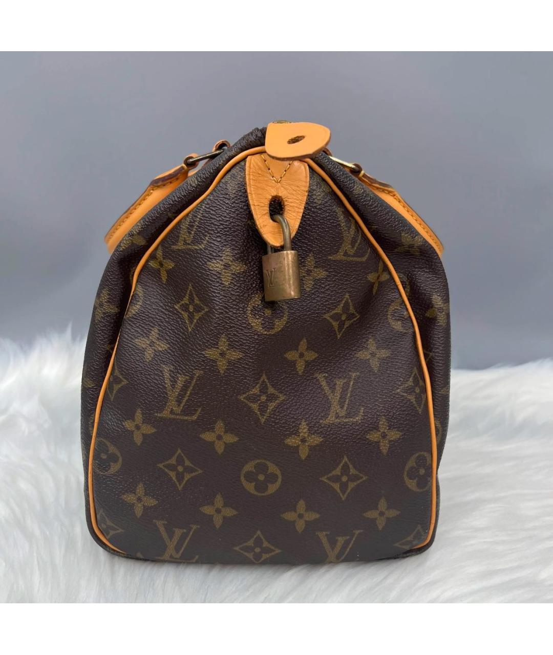 LOUIS VUITTON Коричневая сумка с короткими ручками, фото 3