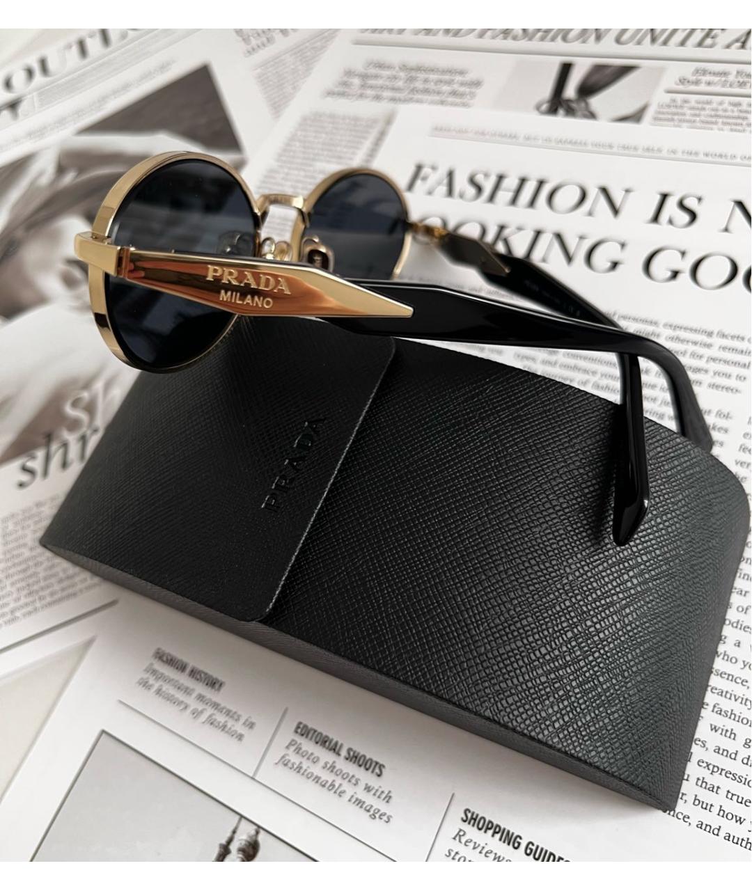 PRADA Металлические солнцезащитные очки, фото 4