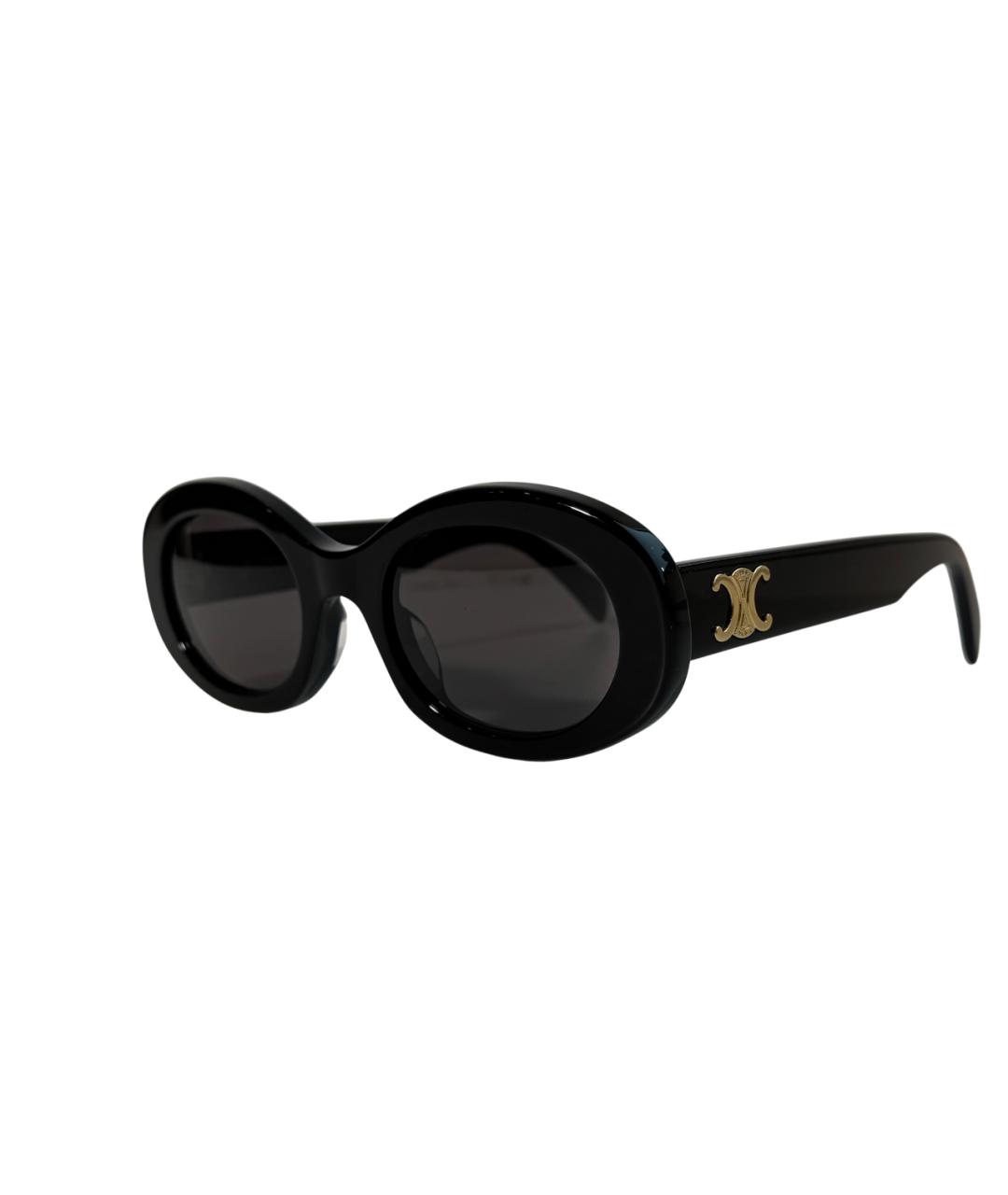 CELINE Черные пластиковые солнцезащитные очки, фото 1