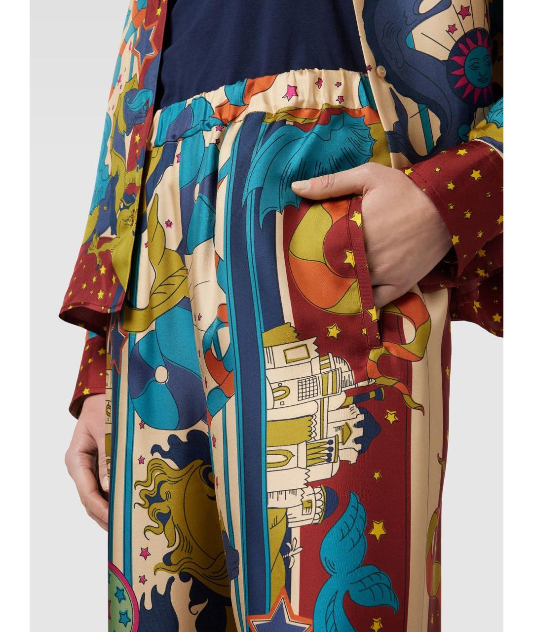 WEEKEND MAX MARA Шелковые прямые брюки, фото 4