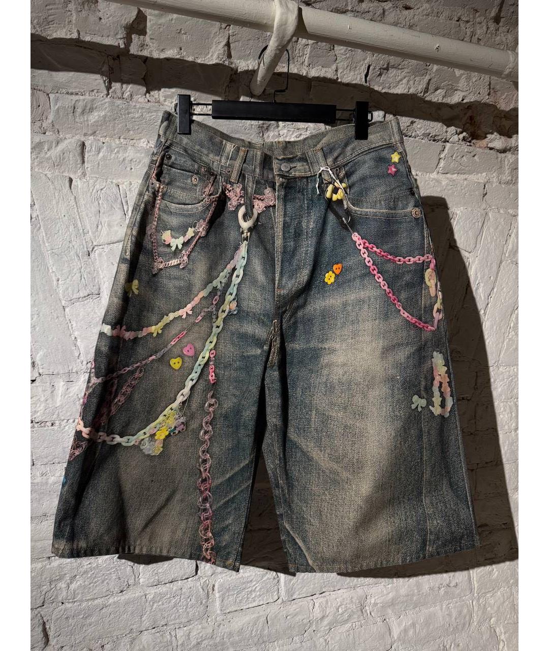 ACNE STUDIOS Мульти хлопковые шорты, фото 3