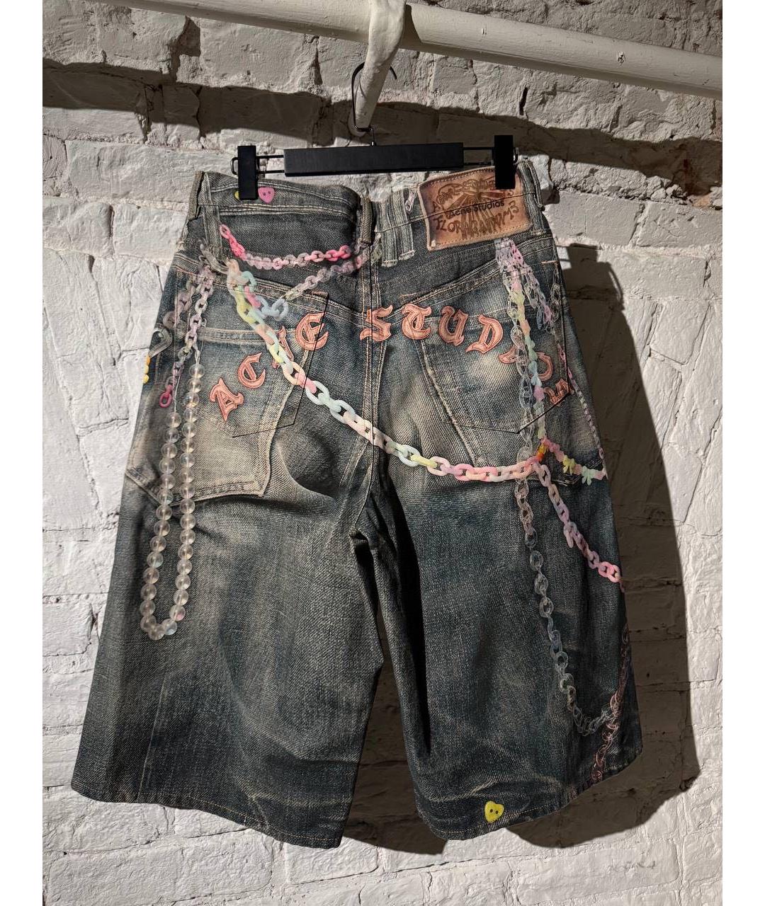 ACNE STUDIOS Мульти хлопковые шорты, фото 2