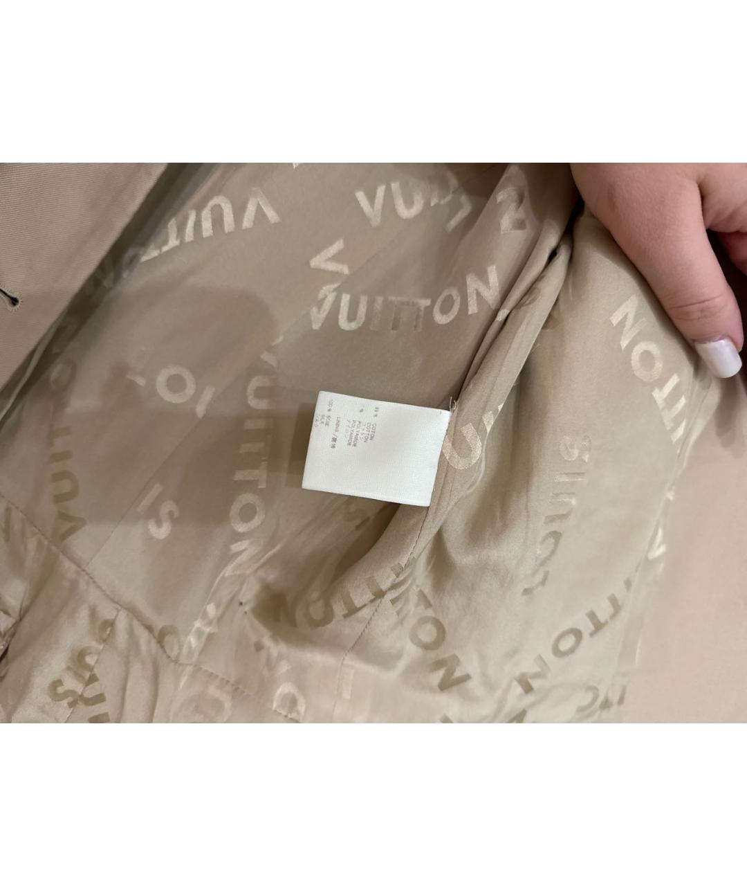 LOUIS VUITTON Бежевый хлопковый жакет/пиджак, фото 5