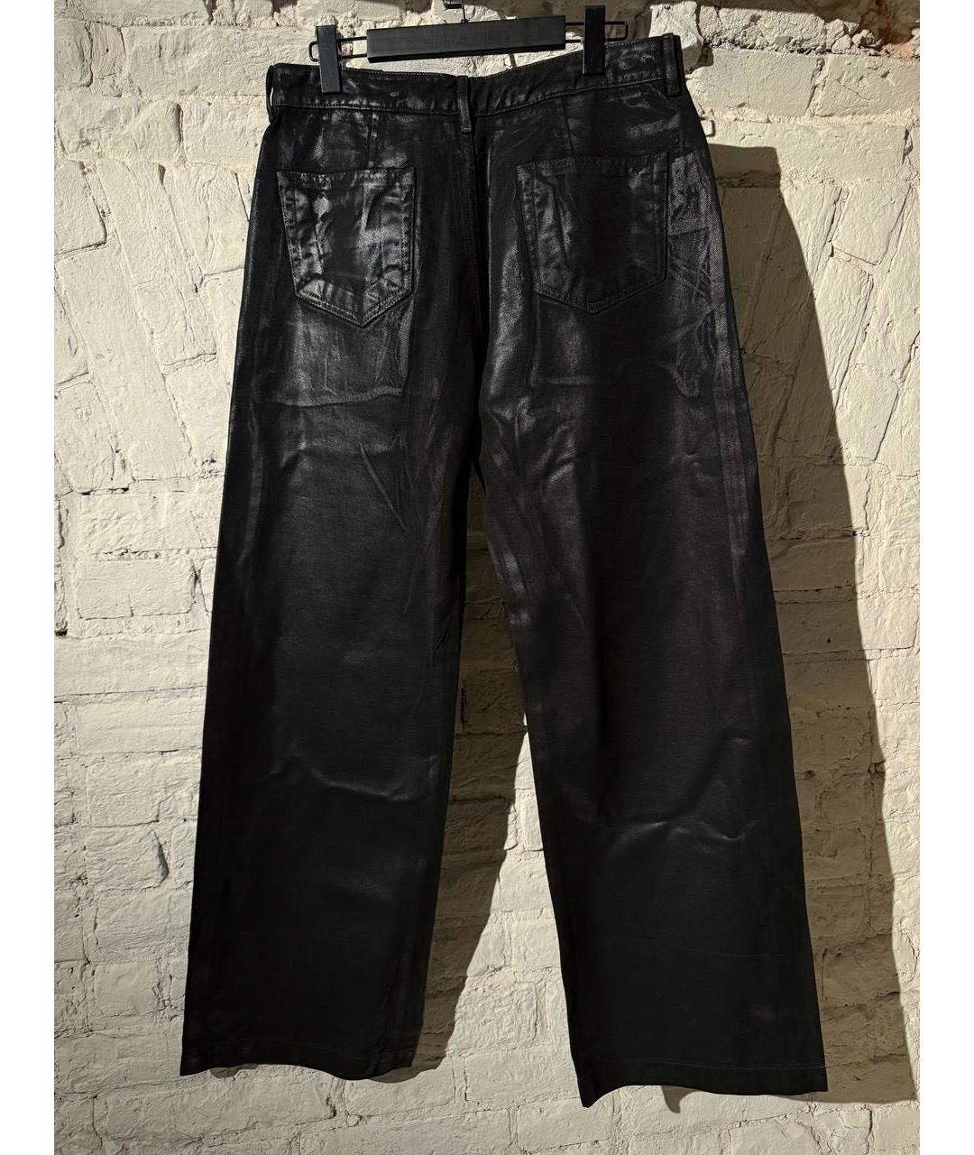 RICK OWENS Черные хлопковые джинсы, фото 2