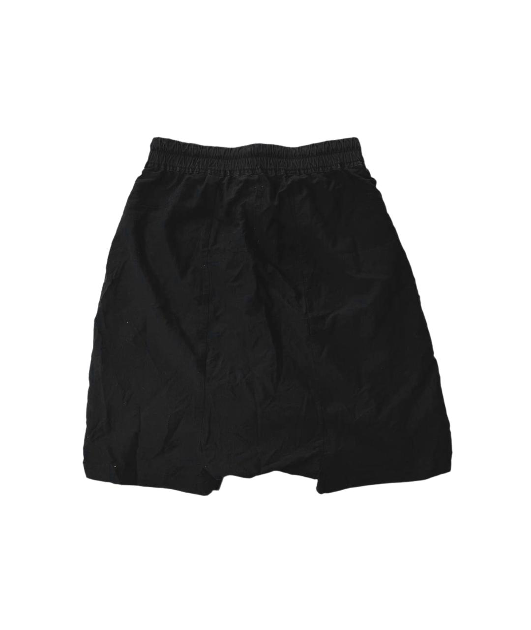 RICK OWENS Черные вискозные шорты, фото 2