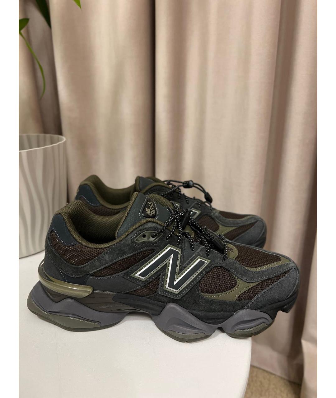 NEW BALANCE Хаки замшевые низкие кроссовки / кеды, фото 6