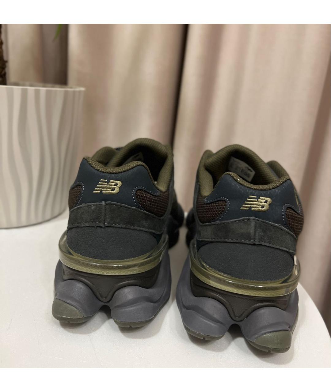 NEW BALANCE Хаки замшевые низкие кроссовки / кеды, фото 4