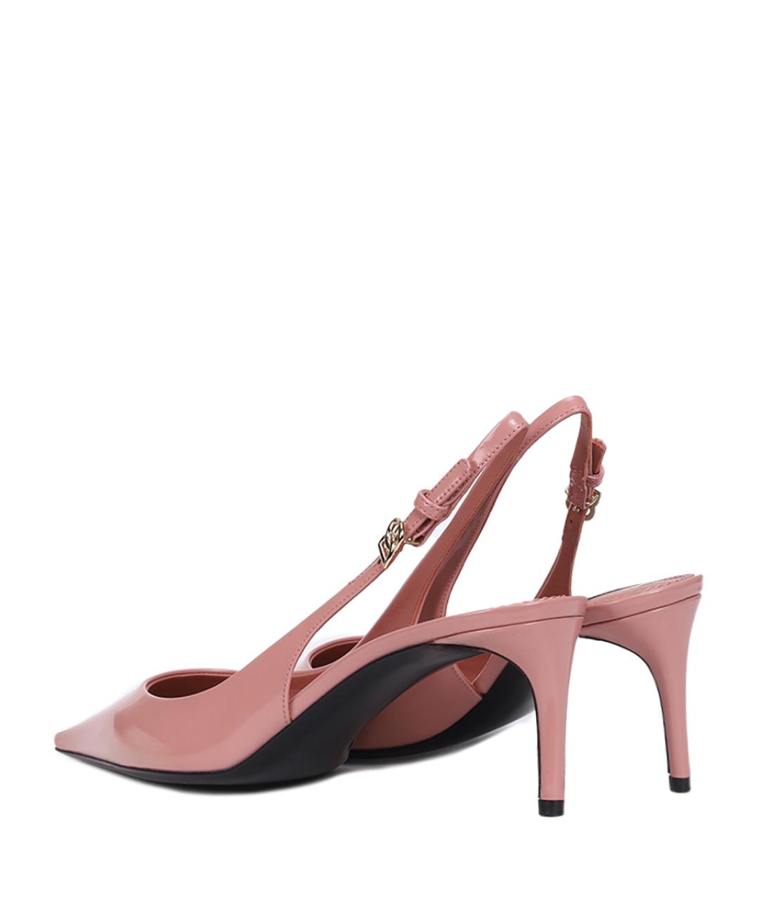 DOLCE&GABBANA Розовые кожаные туфли, фото 4