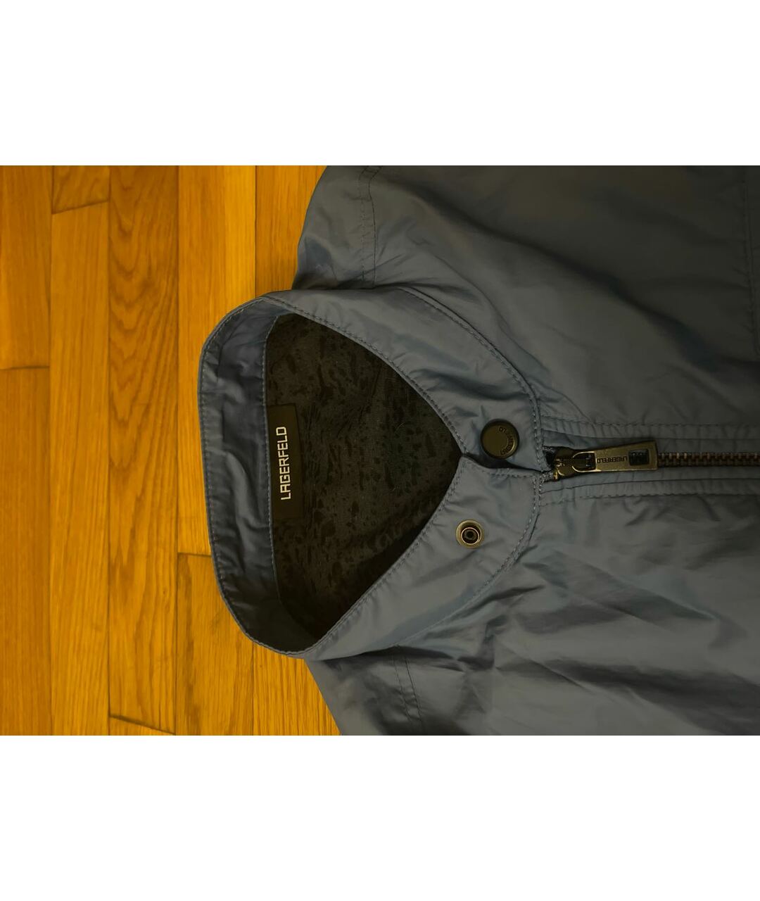 KARL LAGERFELD Голубая полиэстеровая куртка, фото 3