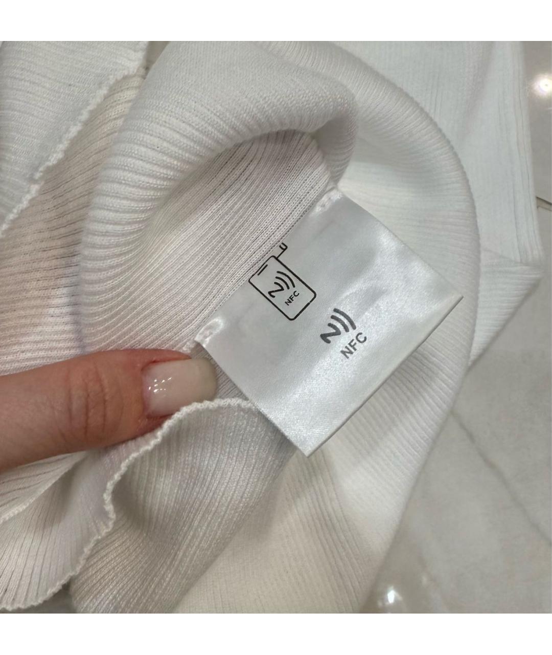 MIU MIU Белая хлопковая майка, фото 7