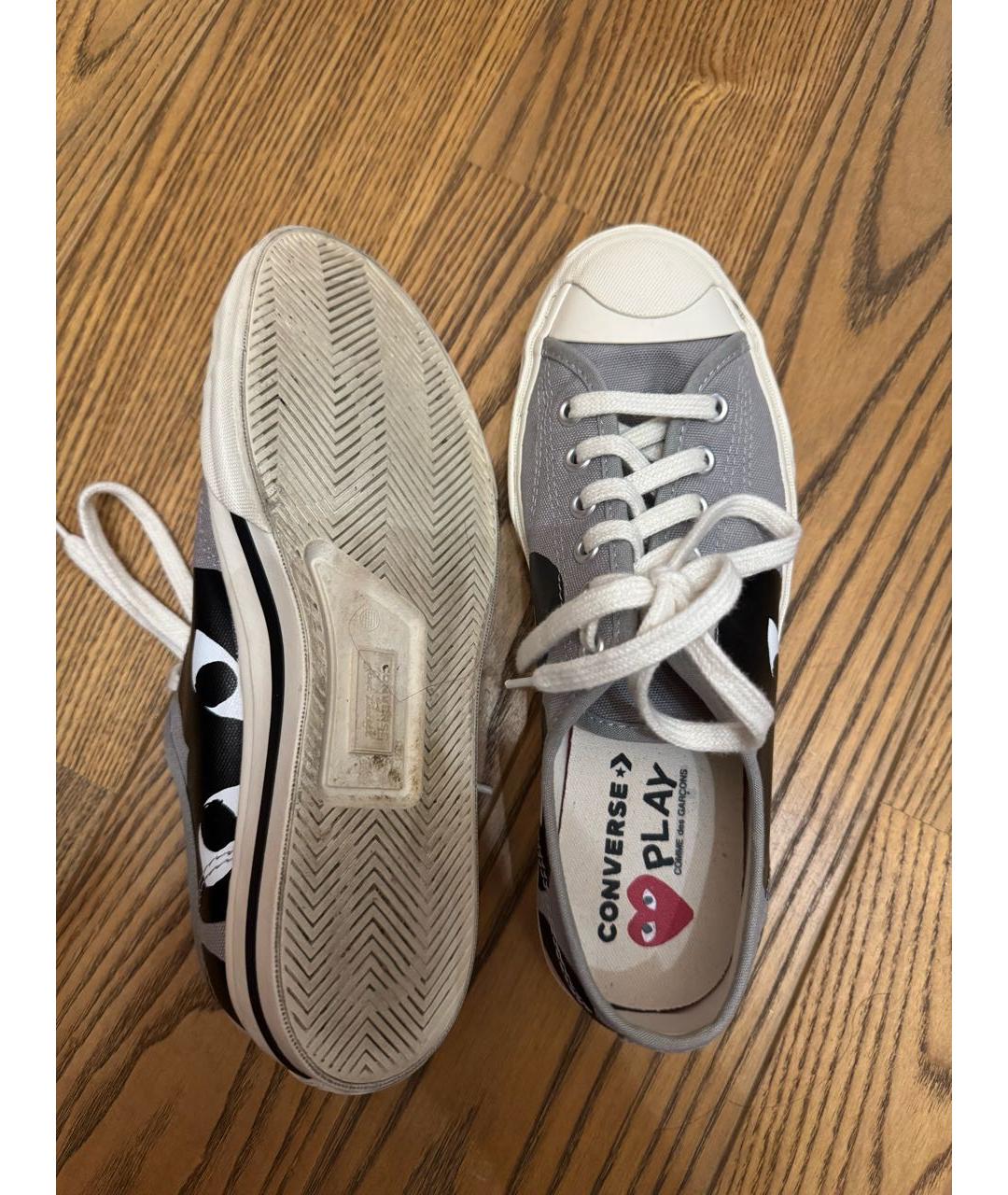 CONVERSE Серые текстильные кеды, фото 3