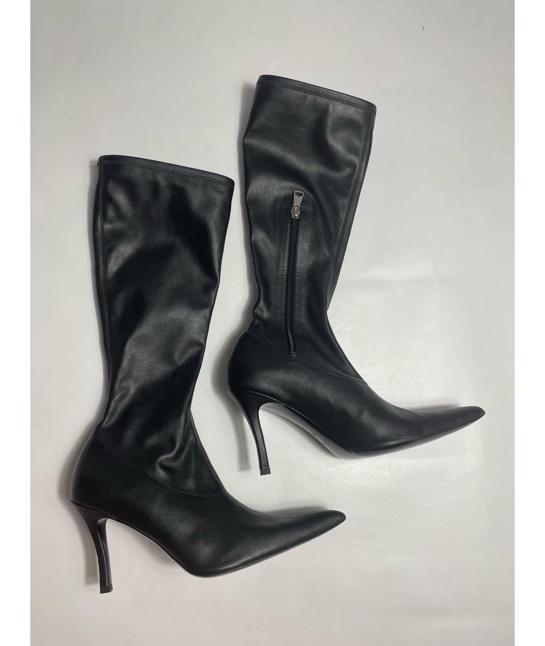 DIESEL Черные сапоги из искусственной кожи, фото 7