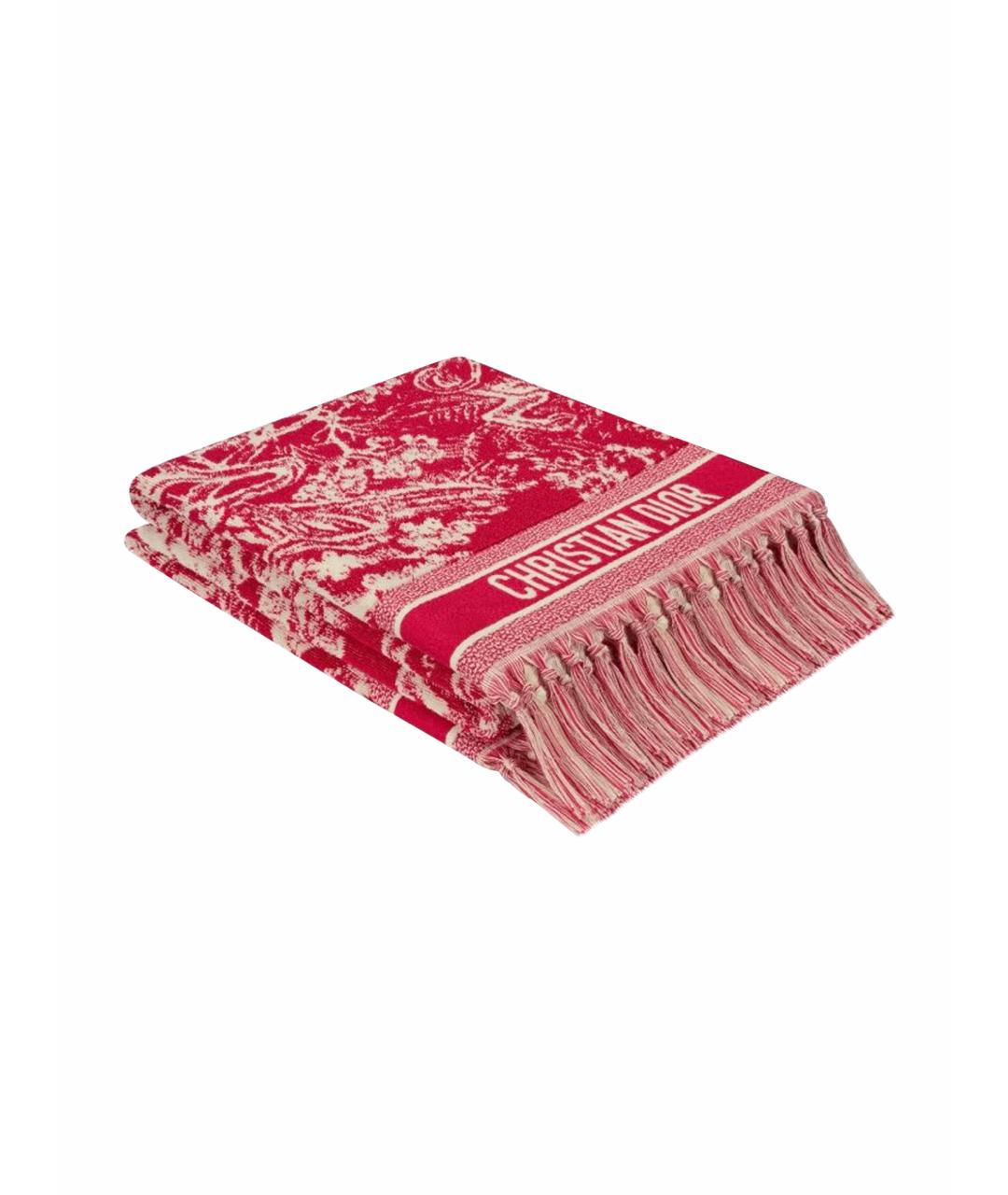 CHRISTIAN DIOR Красный хлопковый платок, фото 1