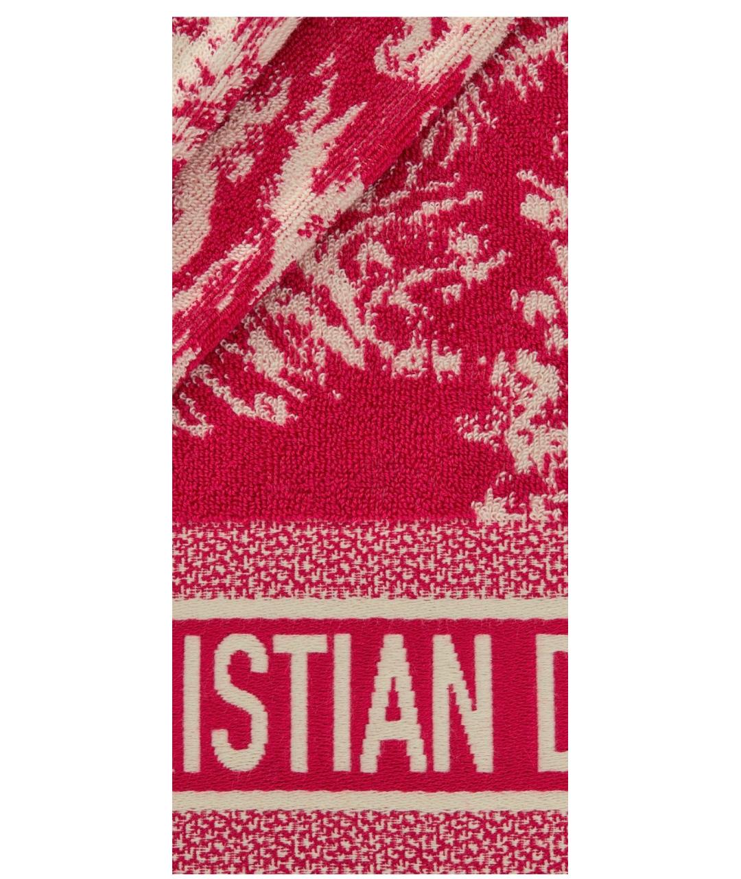 CHRISTIAN DIOR Красный хлопковый платок, фото 2