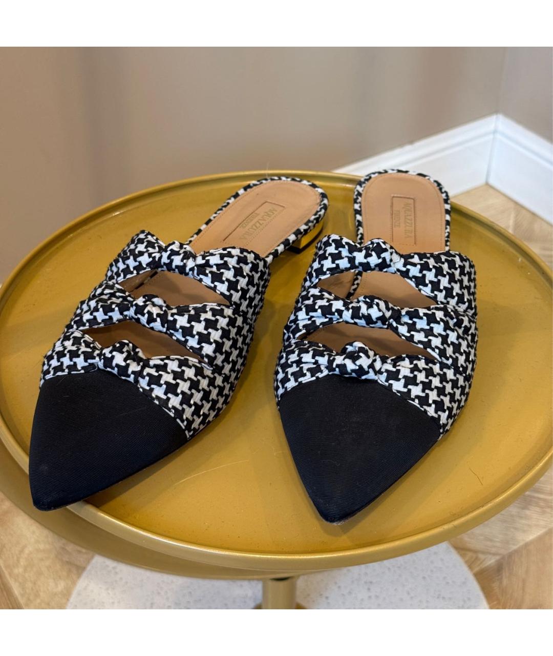 AQUAZZURA Черные мюли, фото 2