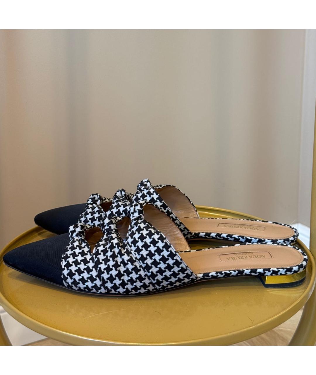 AQUAZZURA Черные мюли, фото 6