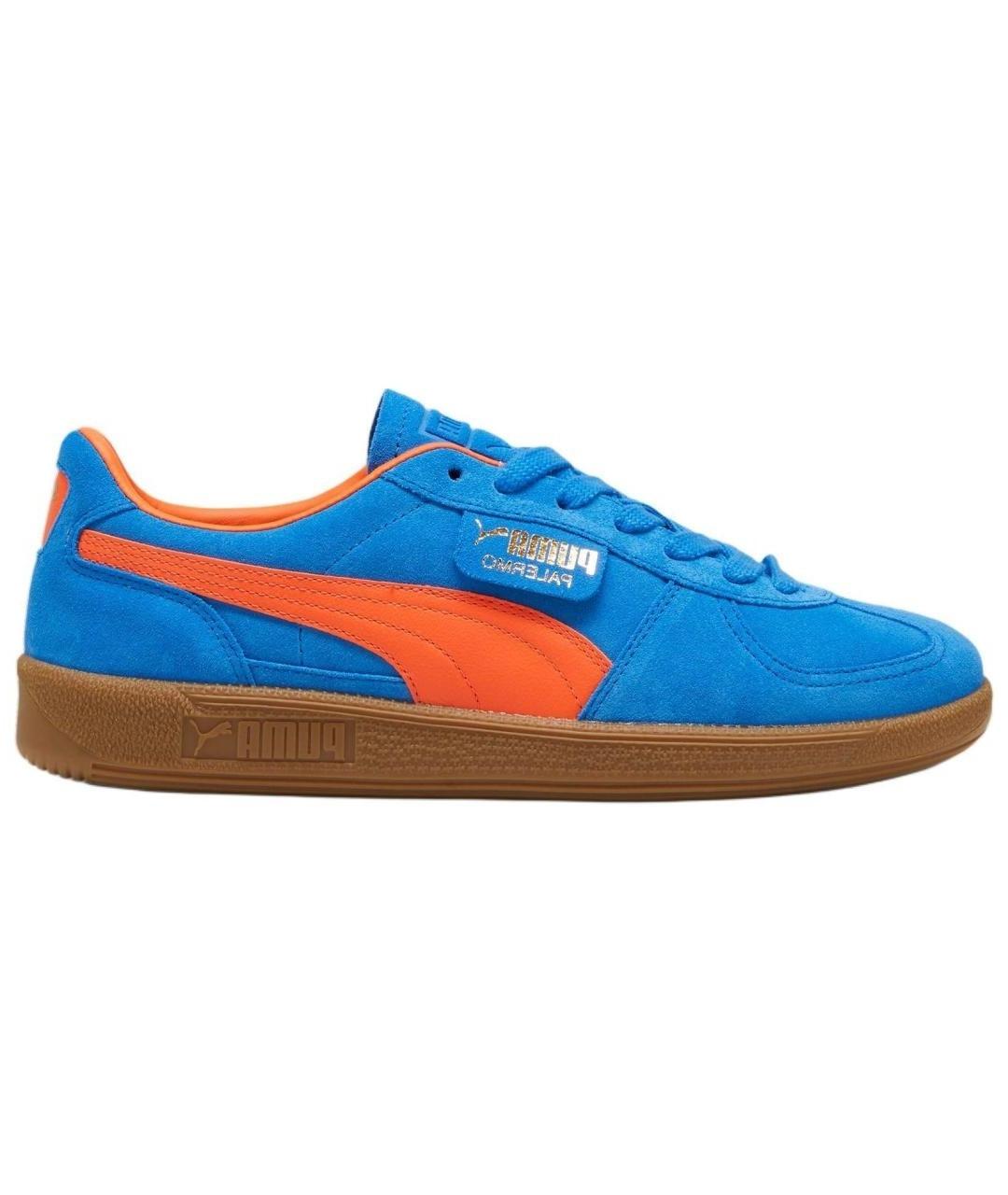 PUMA Синие кожаные кеды, фото 1