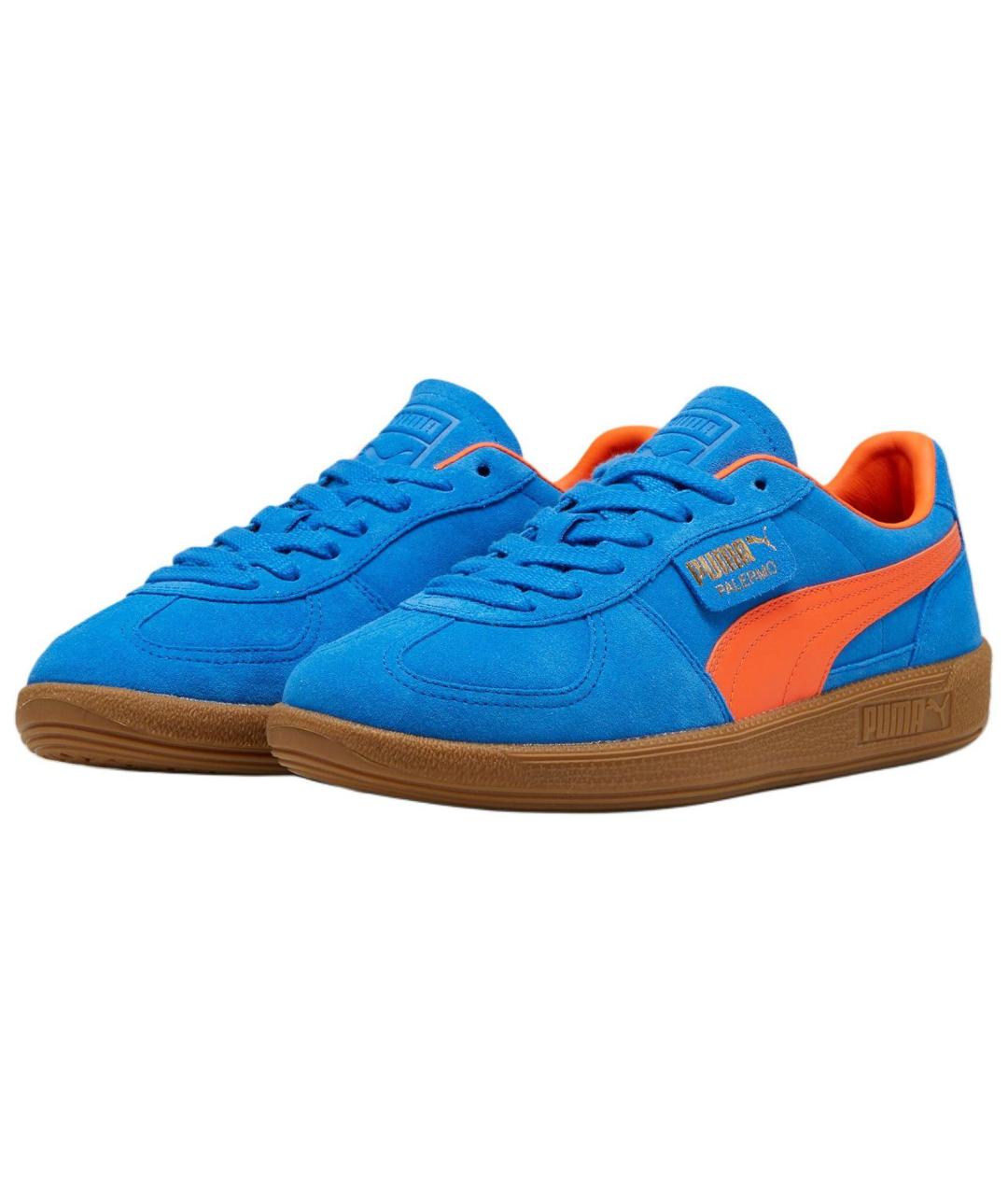 PUMA Синие кожаные кеды, фото 3