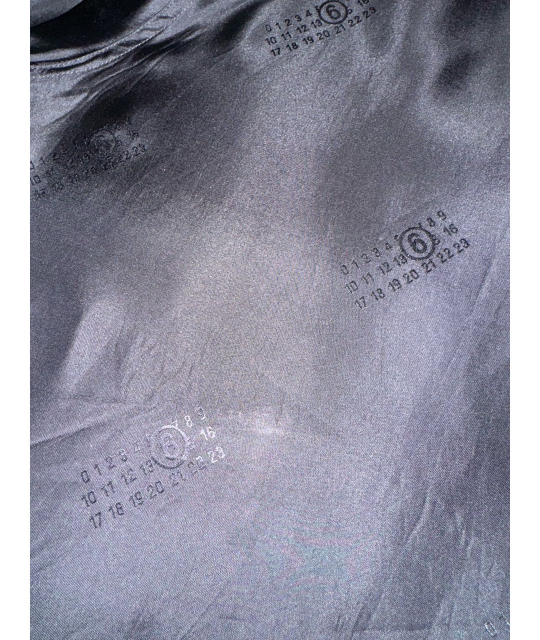 MM6 MAISON MARGIELA Черная кэжуал рубашка, фото 6