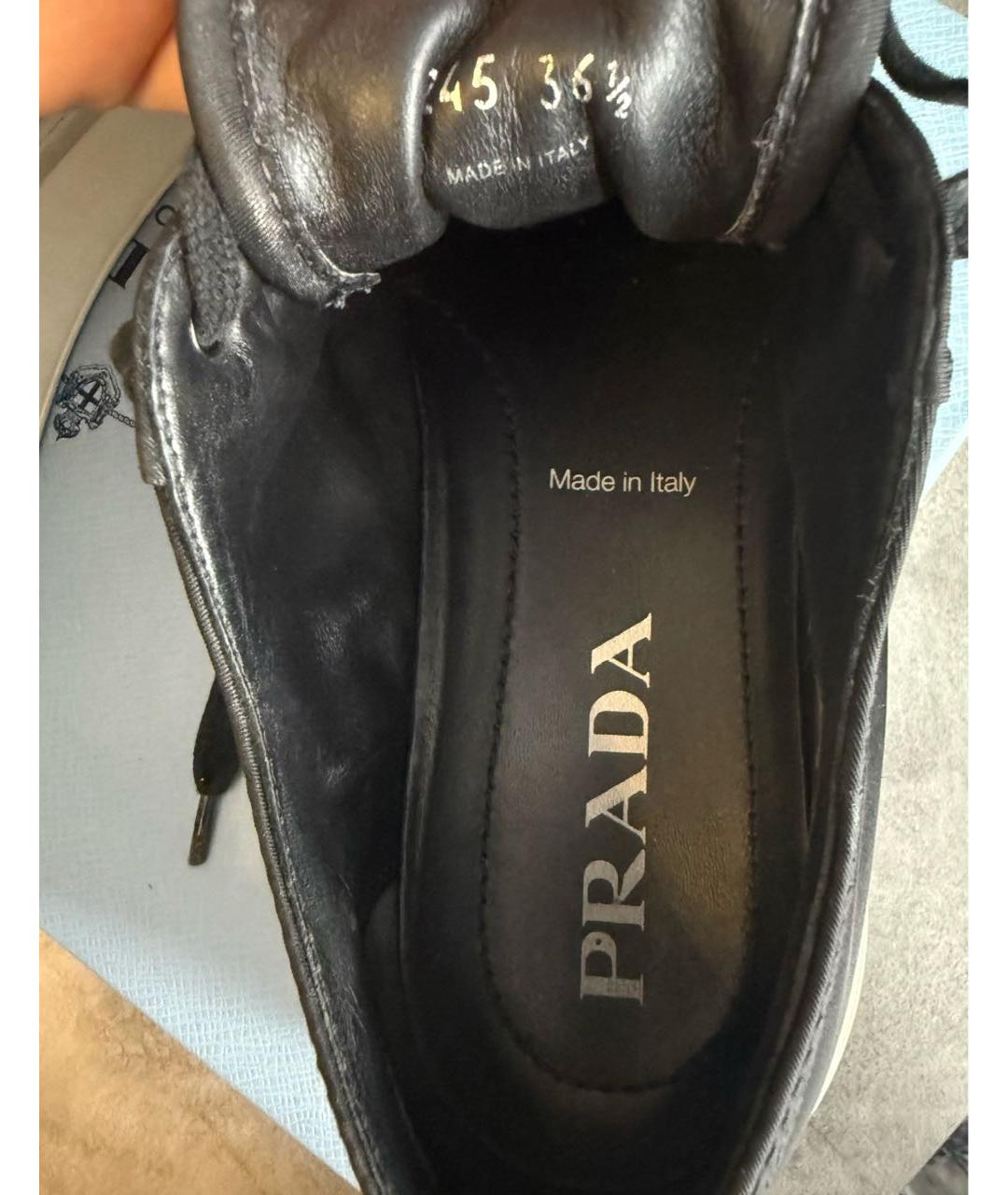 PRADA Черные кеды, фото 7