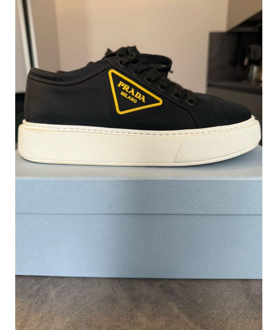PRADA Черные кеды, фото 2