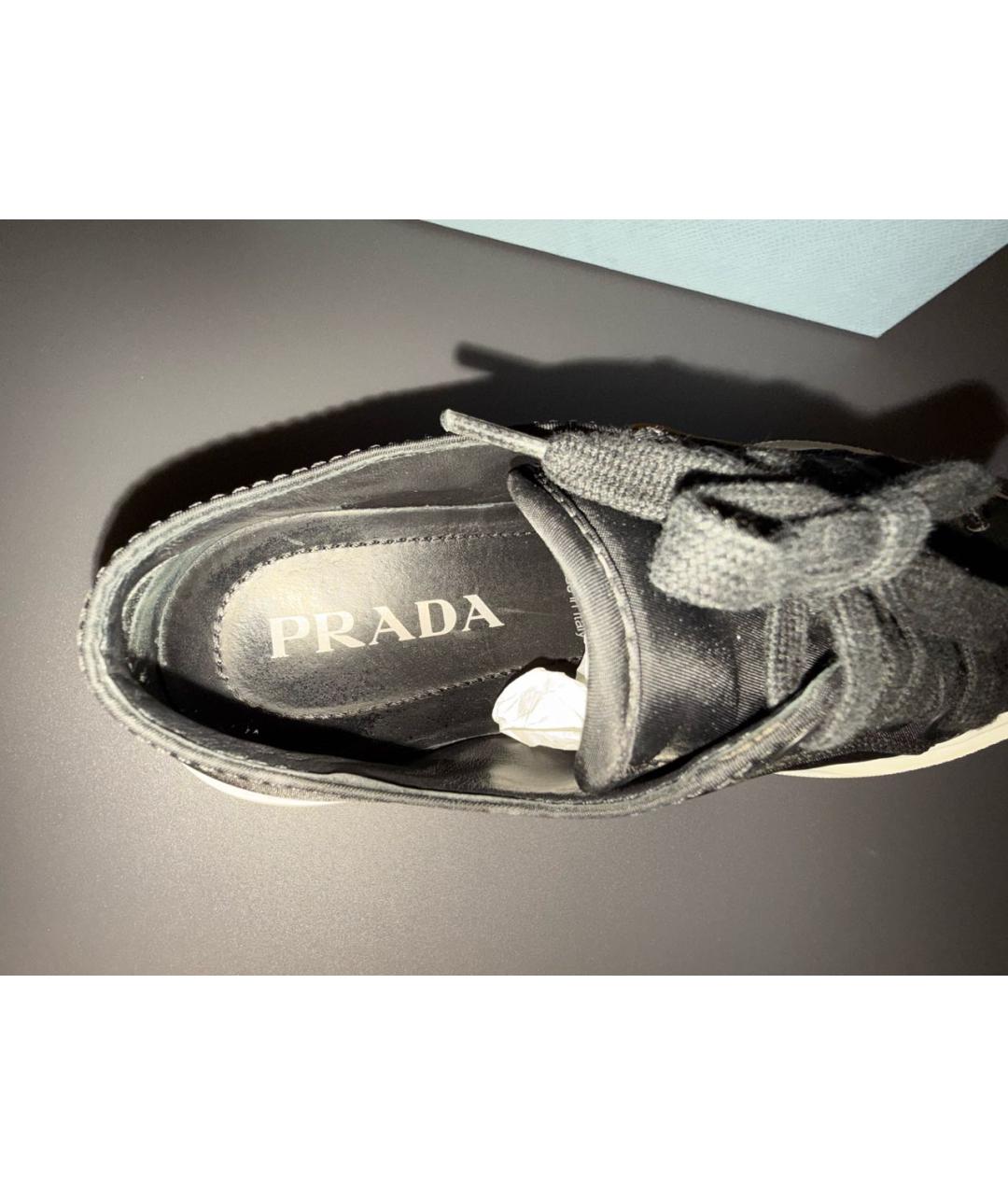 PRADA Черные кеды, фото 3