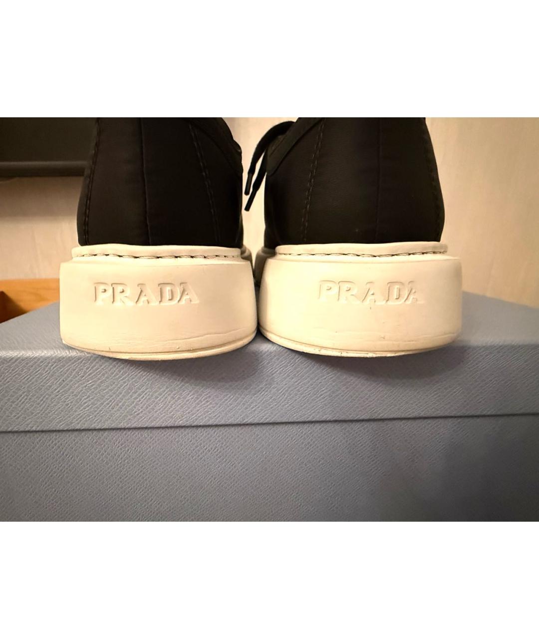 PRADA Черные кеды, фото 4