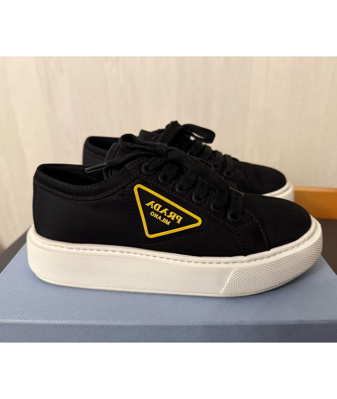 PRADA Черные кеды, фото 7