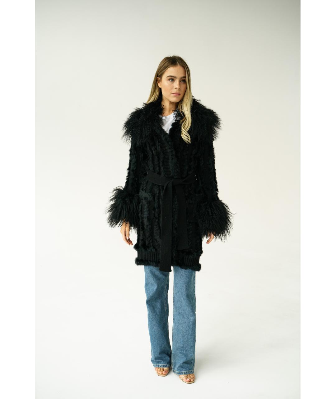 DOLCE&GABBANA Черное пальто, фото 4