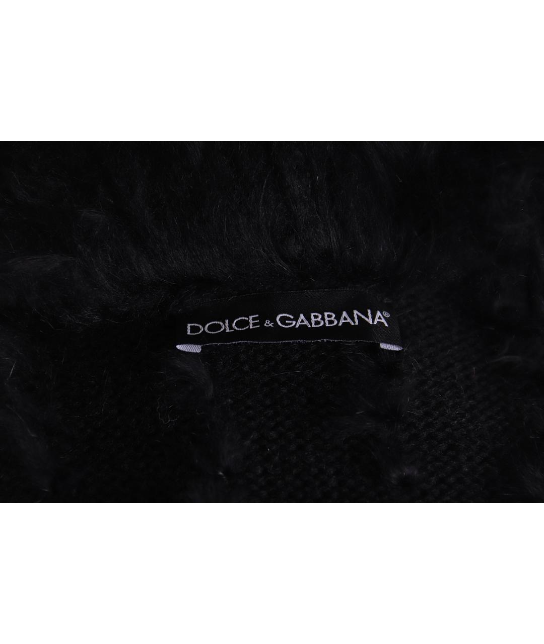 DOLCE&GABBANA Черное пальто, фото 8