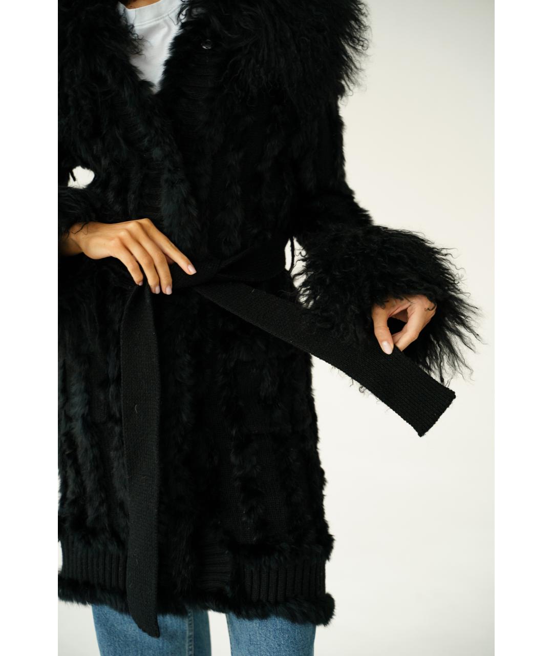 DOLCE&GABBANA Черное пальто, фото 9