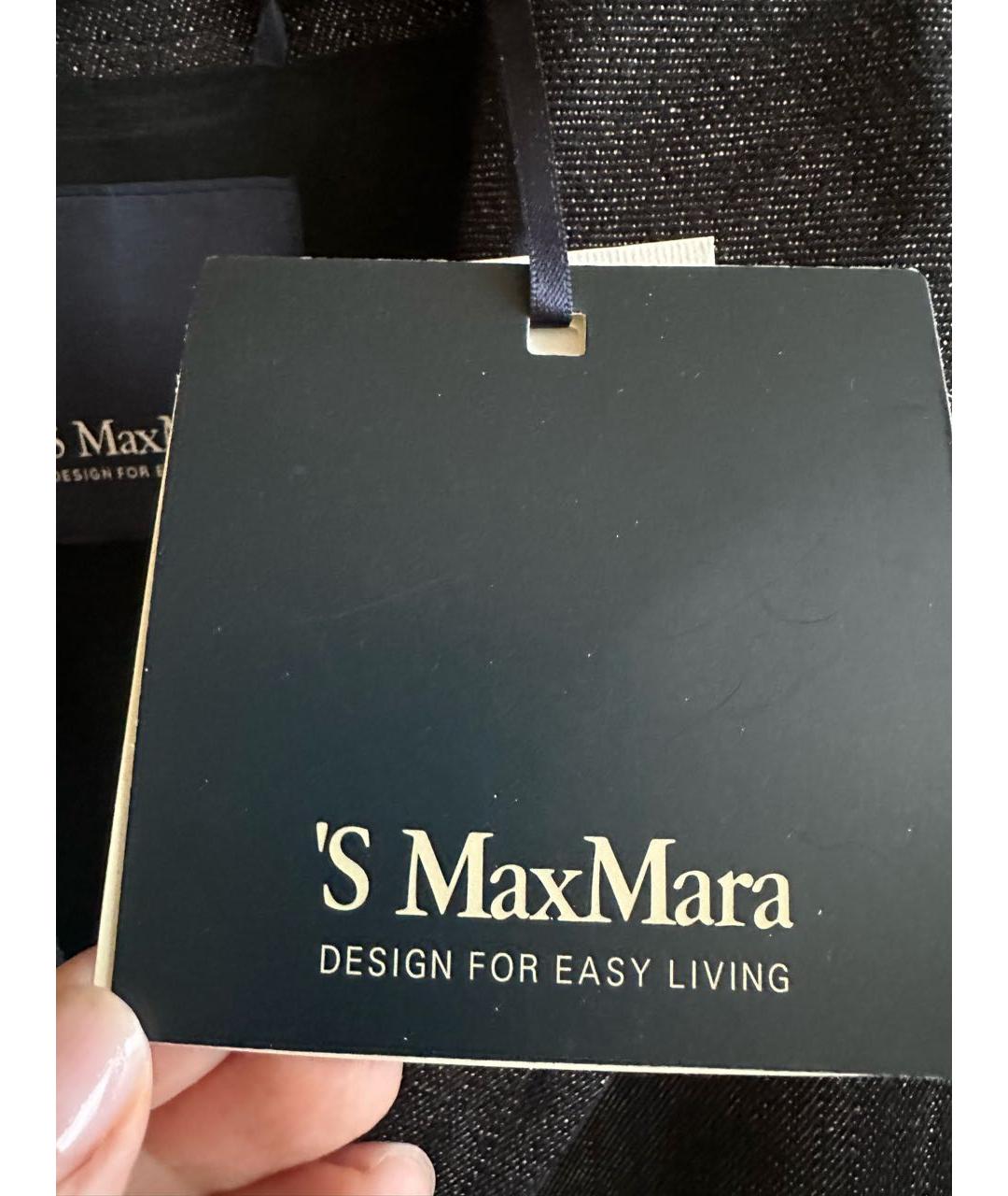 'S MAX MARA Темно-синий деним жакет/пиджак, фото 4