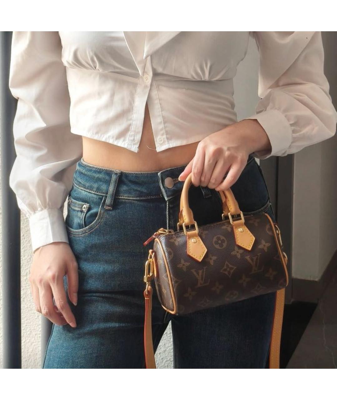 LOUIS VUITTON Коричневая сумка через плечо, фото 4