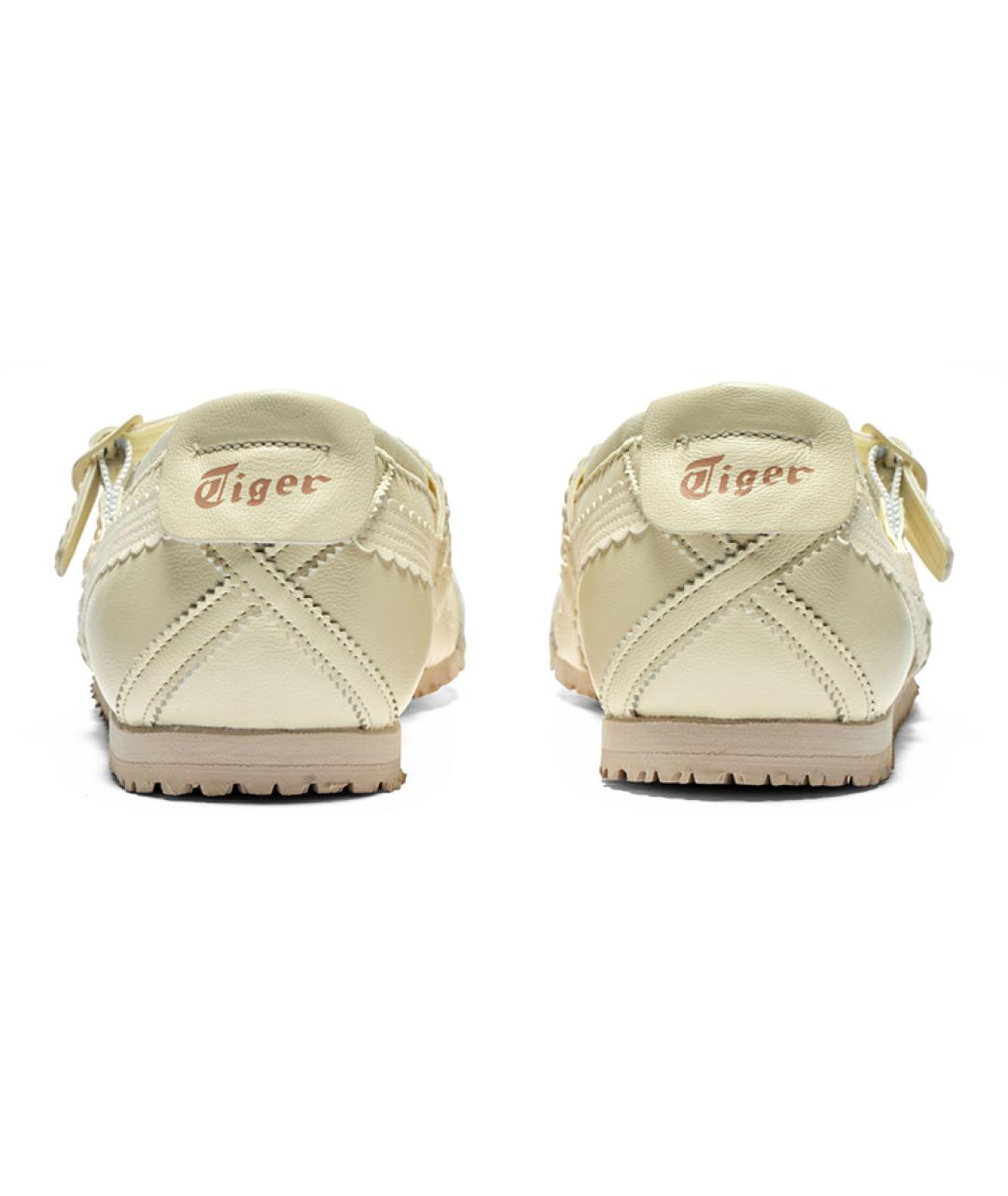 ONITSUKA TIGER Бежевые кожаные балетки, фото 7