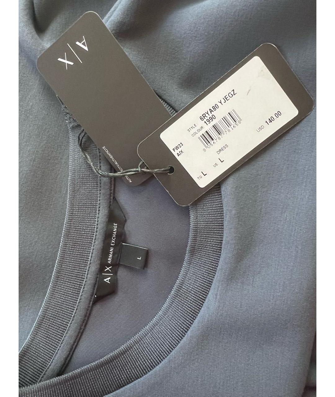 ARMANI EXCHANGE Серое повседневное платье, фото 5