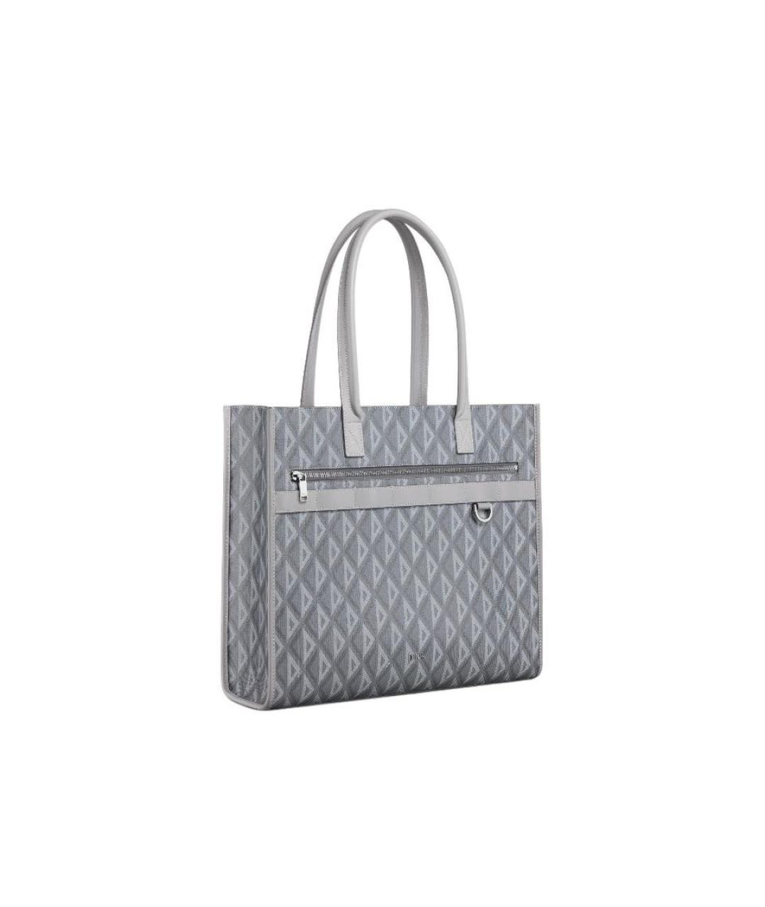 CHRISTIAN DIOR Серая сумка тоут, фото 2