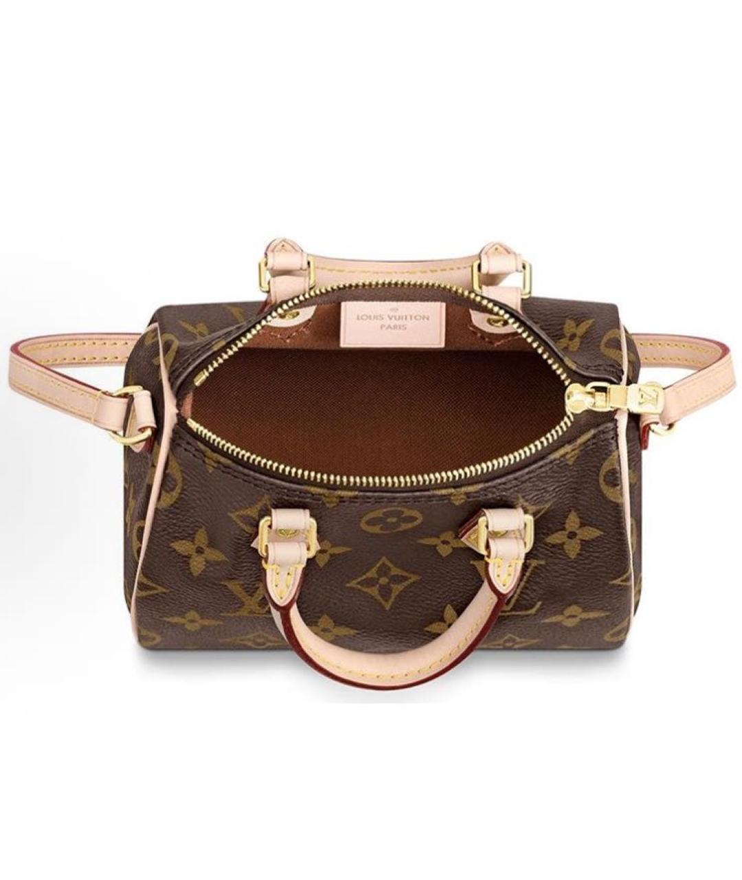 LOUIS VUITTON Коричневая сумка с короткими ручками, фото 3